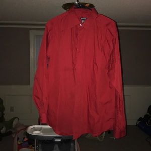Men’s red dress shirt